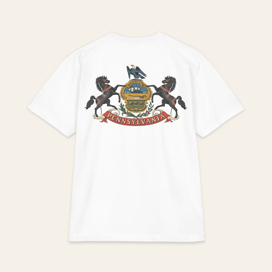 Pennsylvania State Crest T-Shirt — Large Back Logo